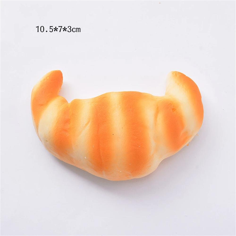 

Artificial Bread Simulation Squeeze Toy Stress Relief Slow Rising Small Toast Sensory Fidget Toys for Anxiety ADHD Kids Adult