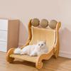 Cat Sisal Chair, Cats Scratcher Toy, Furniture Protection, Cute Bed Pet Lounger for Indoor Cats,