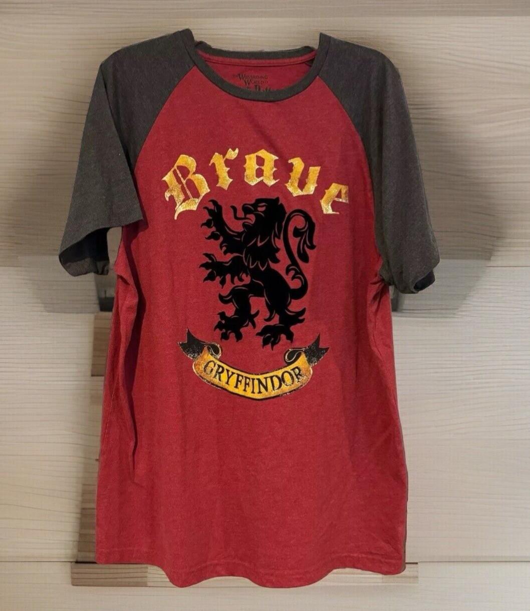 Harry Potter Brave Gryffindor Shirt Universal Studios Wizarding World Raglan XL Unisex T-Shirt XXXL