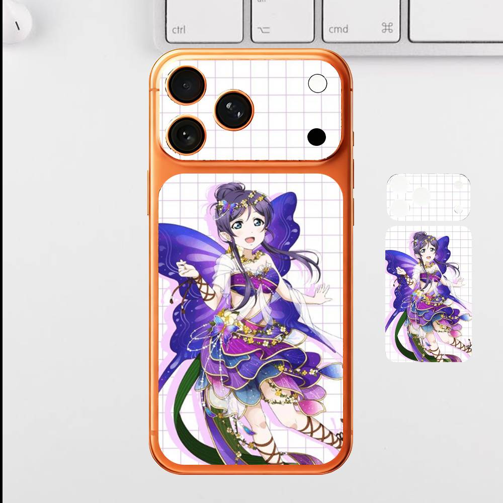 Anime Cute U-Umi S-Sonoda For Iphone 17 Pro Max Back Protective Decorative Sticker Back Cover