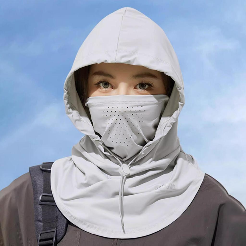 Summer Anti Sun Hat Breathabe Elastic Full Head Cover Cycling Motorcycle Neck Protector Hood Sun Hat Mask