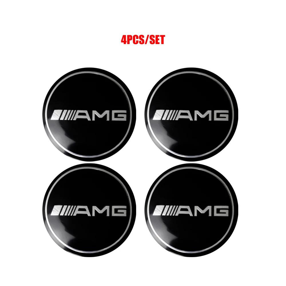 For Mercedes Benz 4PCS 56/60/65mm Car Tyre Wheel Center Hub Cap Sticker For Mercedes Benz A/B/C/E/S Class GLC GLK CLA W126 W210