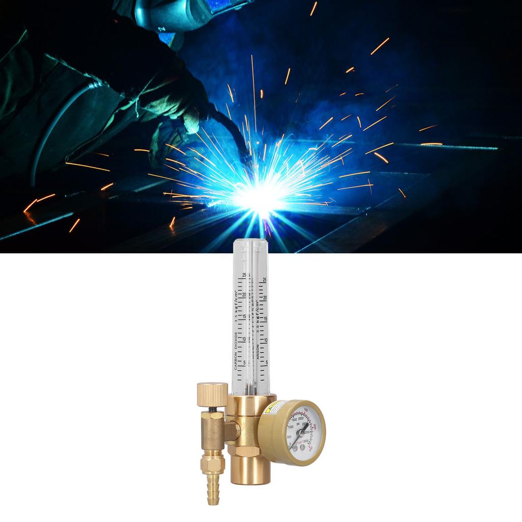 Welding Accessory CO2 Gas Regulator Welding Regulator Valve Brass Flowmeter CO2 Gas MIG Welding Machine Accessories OBC‑191