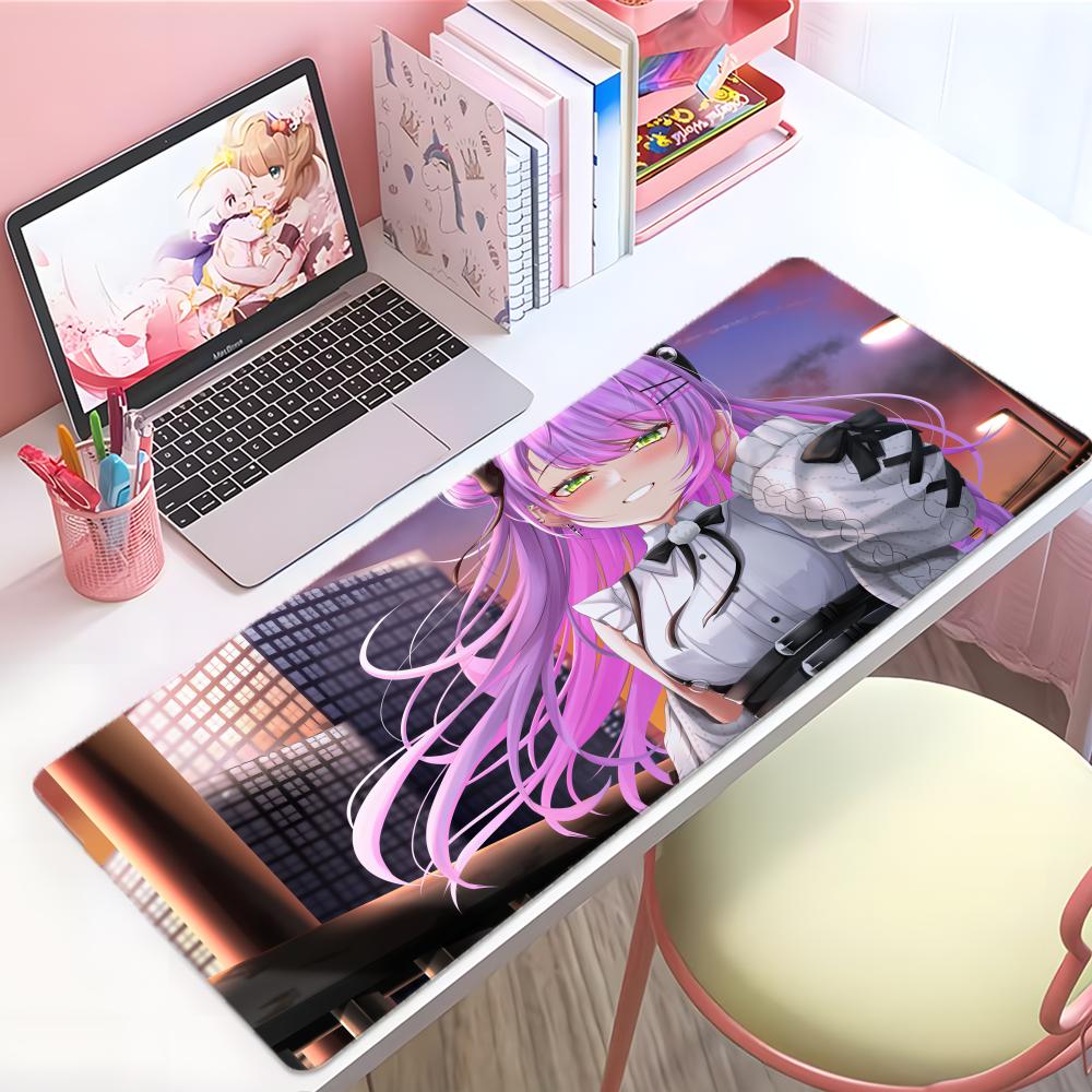 Cute Virtual Hololive Ttokoyami Towa Mouse Pad Large Thick Desk Pad Stitched Edges Gaming Mouse Mat For Pc