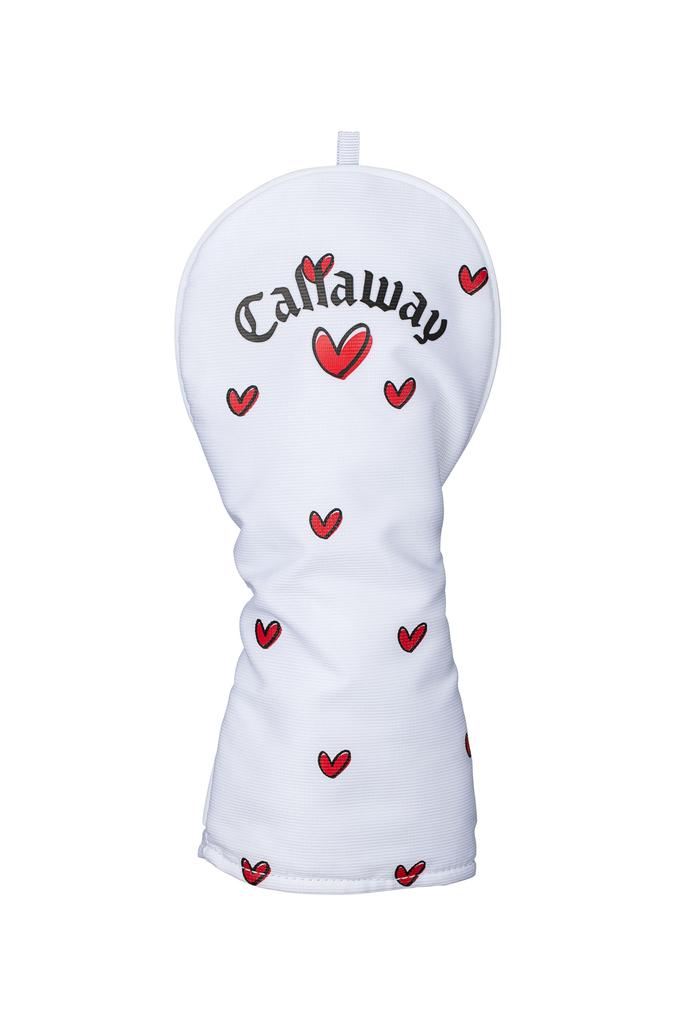 Callaway Fairway Wood Head Cover LOVE CALLAWAY FWY WHT 24 FW Replaceable Number White Ladies (For [3.4.5.7.9.X])