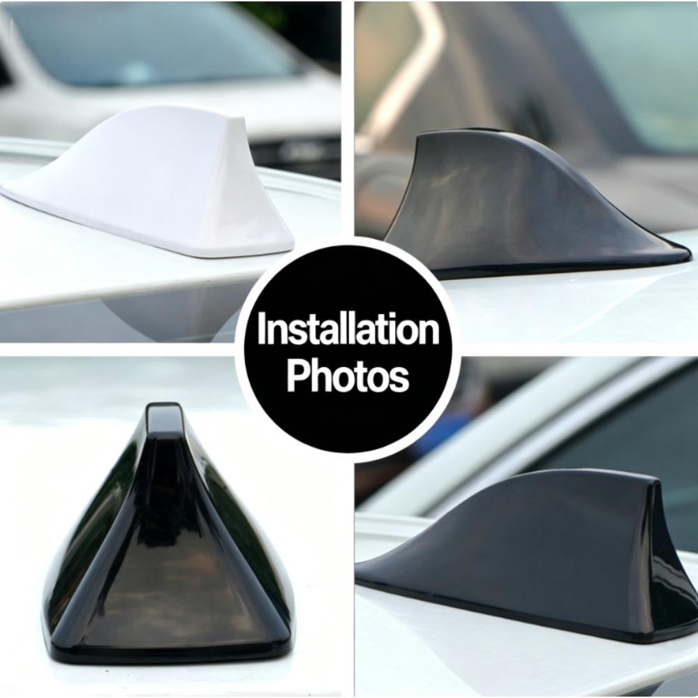 Universal Car Shark Fin Antenna Cover Base Replacement Radio Signal Aerials Roof Exterior Accessories Decoration Car Styling