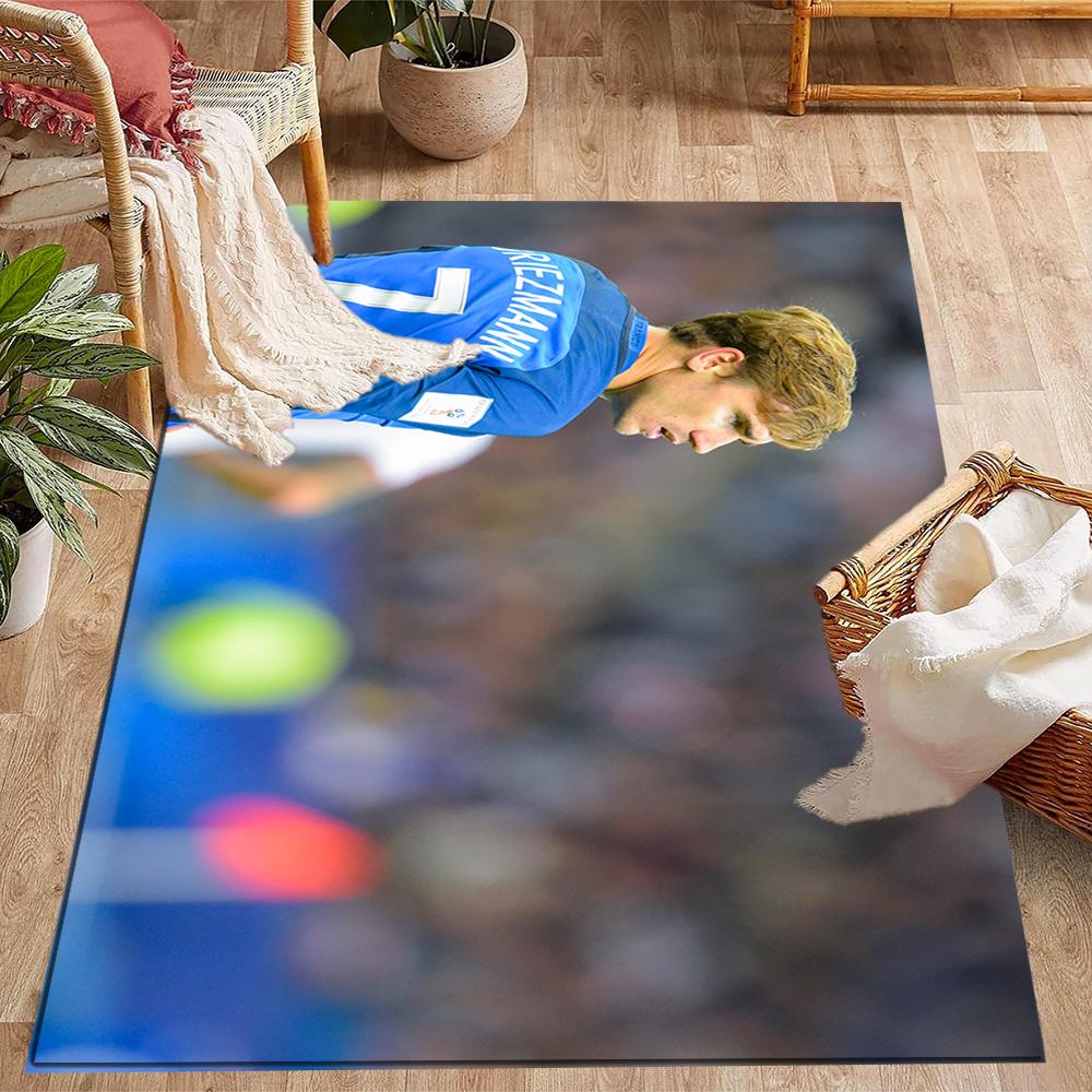 Griezmann's Jersey Floor Mat Design for Balcony Entryway Outdoor Playrooms Anti-slip Rug Anime Office Decor Wedding Party Gift