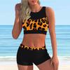Damen Neckholder Brilliant Aurora Sizes Print Bikini Tankini Badeanzug