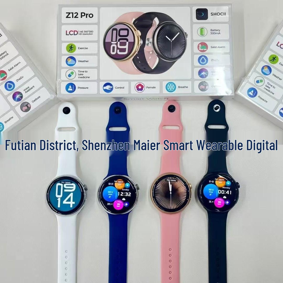 Z12PRO Smart Watch: 2.04  Screen, Bluetooth Calling, Dual Straps, Multi-functional for Business & Sports. синий
