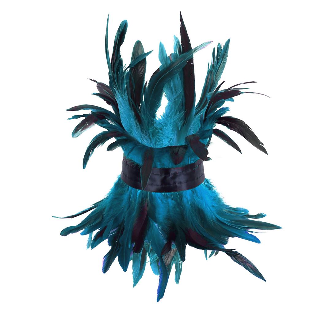 Gothic Style, Feather Scarf, Halloween Decoration, Makeup Ball, Runway Show Accessories, Scarf Clothing Accessories