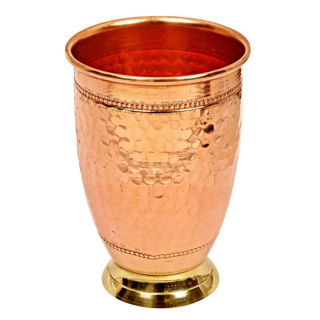 Pure Copper Drinkware Gift Set of Cocktail Design 1 Bottle & 2 Glass with Gift Box, Gift Item for Diwali, Bithday & Parties, Bottle