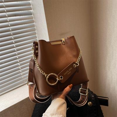 Retro Large-capacity Bag 2025 New Women's Bag Autumn Fashion Shoulder Crossbody Simple Foreign Style Portable Bucket Bag