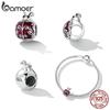 Bamoer 925 Silver Ladybug Charm Fit DIY Bracelet & Bangle Turtle Pendant Jewelry Birds Pendant Animal Charms Collection