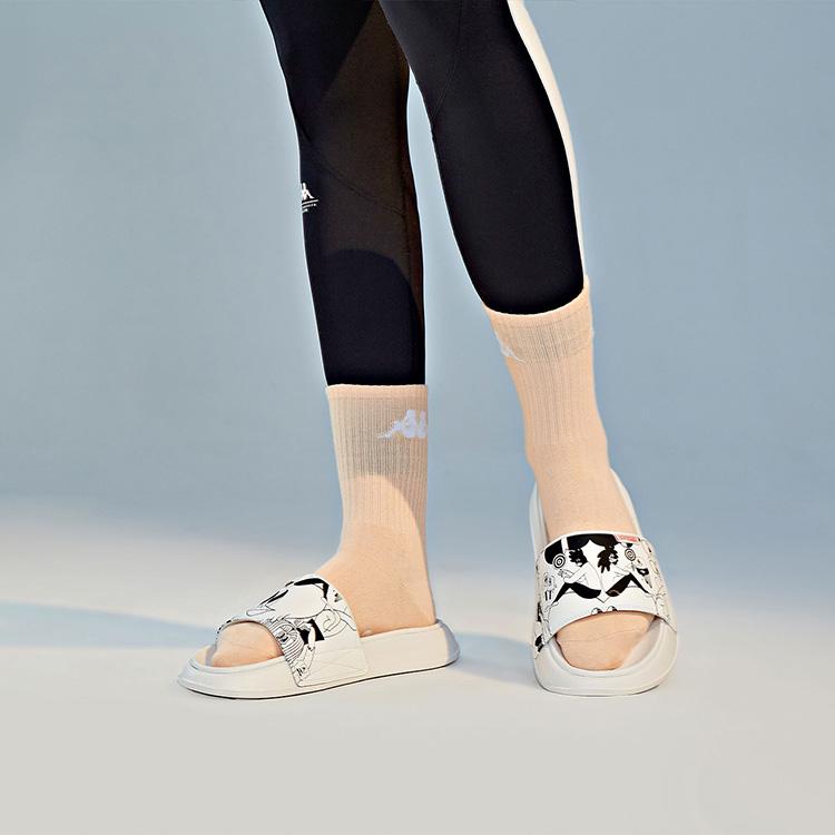 Kappa Lala Company Serie Giocatore Sandali a Ciabatta Comodi con Suola in Gomma Calzature Unisex Bianco K0BX5LT10D-012
