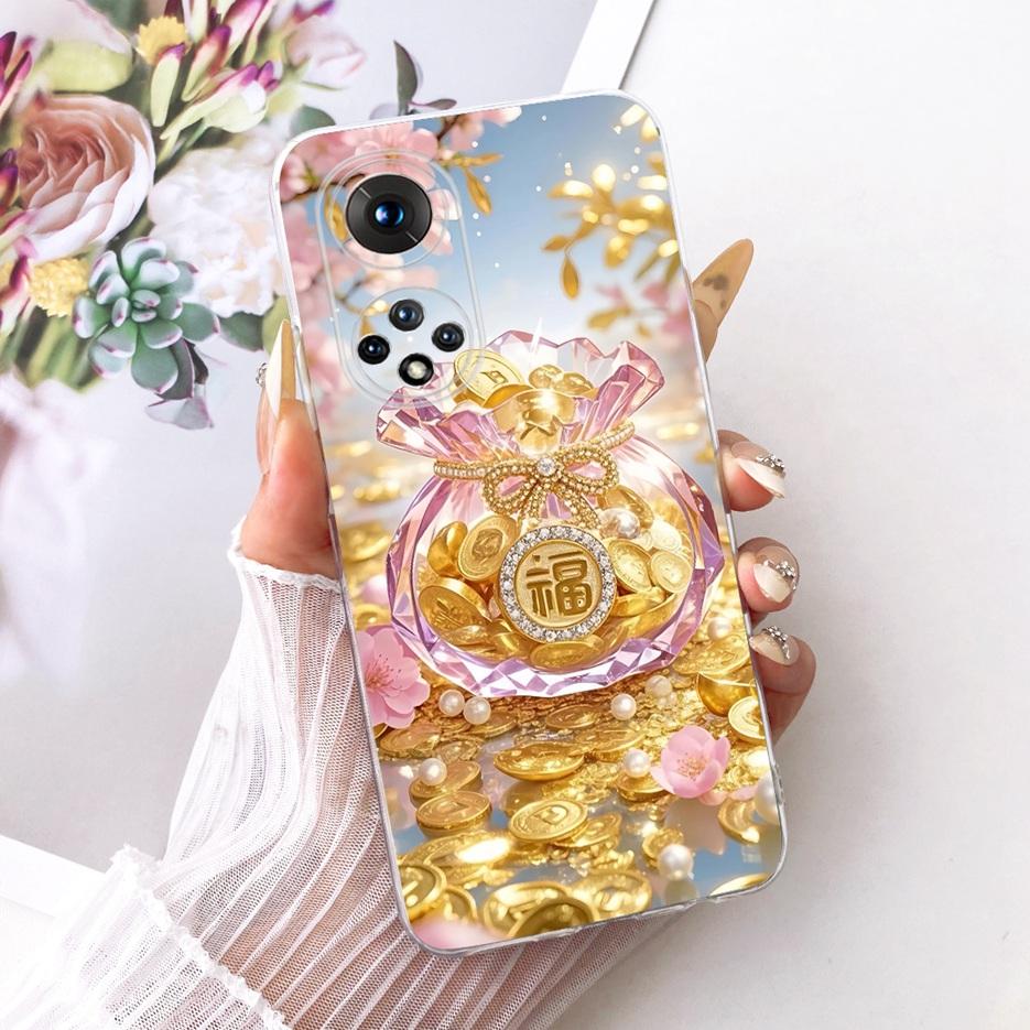 Für Honor 50 Pro Hülle RNA-AN00 Niedlicher Löwe Mode Bemalte Abdeckung Weiche Silikon Handyhülle Für Honor 50 Honor50 Pro Rückseite Taschen