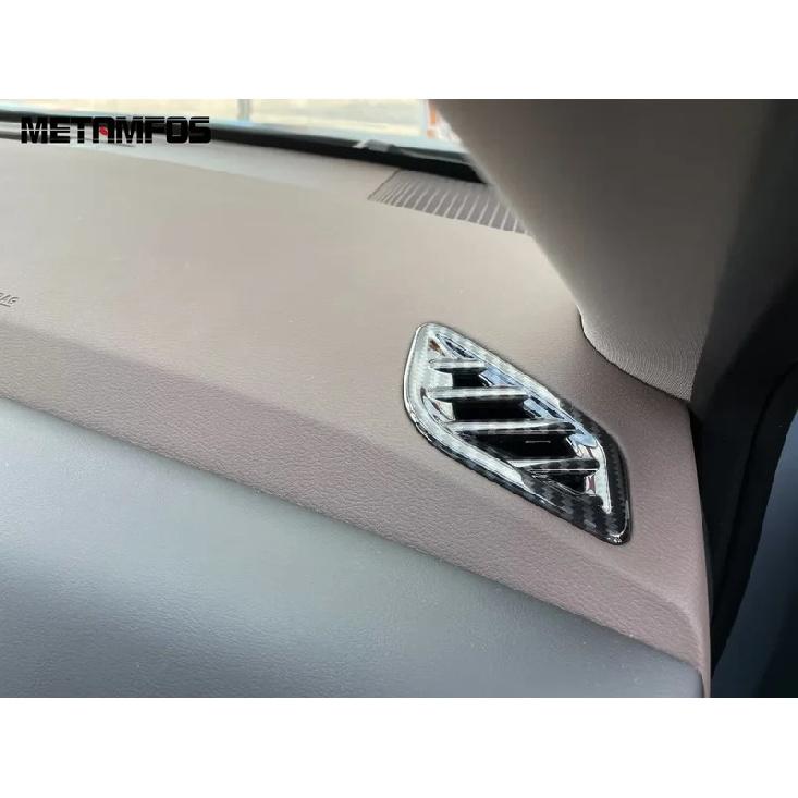 Front Upper Air Conditioner AC Vent Outlet Cover Trim For Nissan Qashqai J12 -2024 2025 Carbon Fiber Interior Accessories