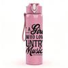 1PC Just A Girl Who Loves Country Music Guitar Print 750ml Color Plastic Sports Water Bottle Leakproof Flip Straw Lid Suitable for Sports Office Use