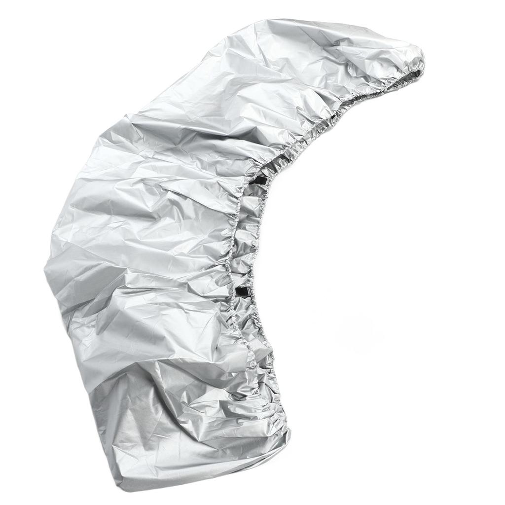 Boat Cover Oxford Cloth Kayak Canoe Boat Waterproof Ultraviolet Resistant Dust Cover Shield Silver 2.6-3m