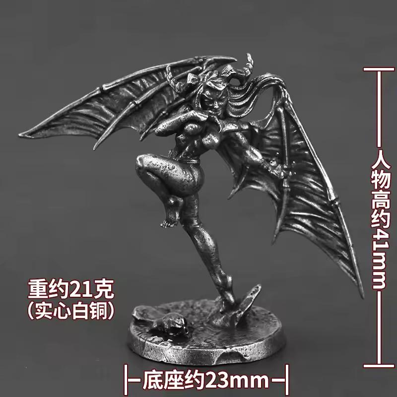 Metal Hell Abyss Demon Warrior Man Model Hand-made Finished Car Carrier Tabletop Game Chess Piece Jewelry Boy Ornaments Toy Gift