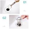 Stainless Steel Floor Drain Filter Washbasin Leak Plug Stainless Steel Odor Proof Bouncing Core Drains Hair Catcher Sink Straine