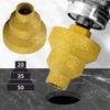 M10 M14 Brazed Pagoda Reamer Construction Tools Step Drill Bits  Stone Material