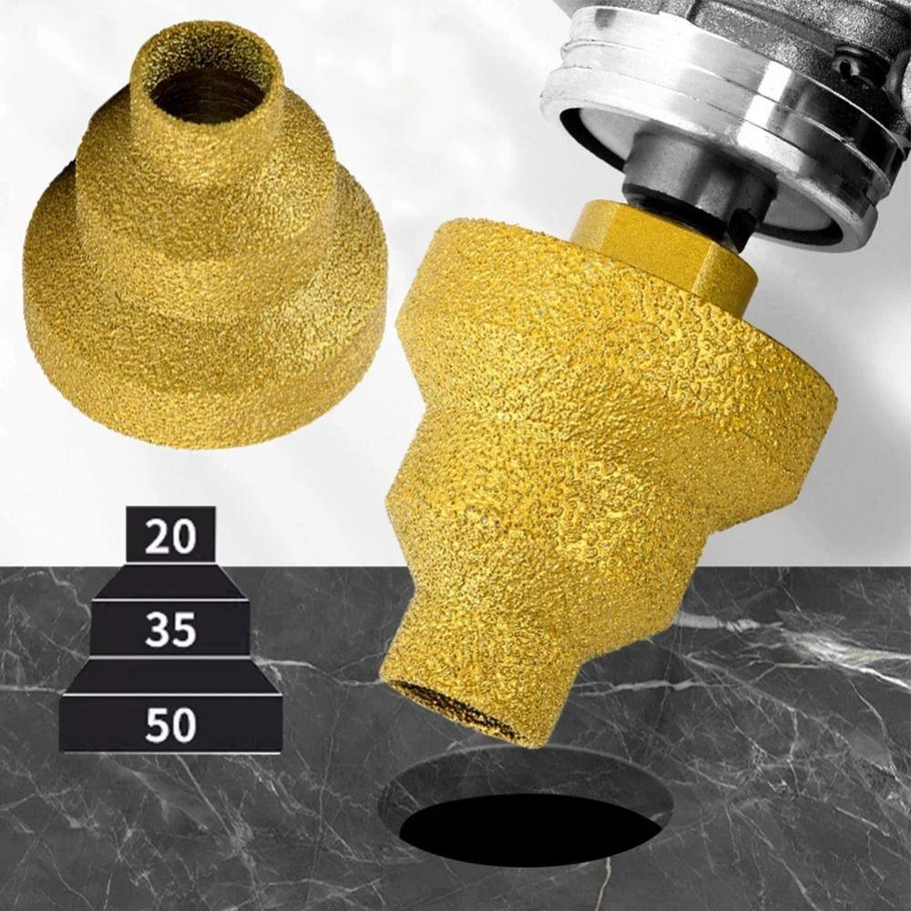 M10 M14 Brazed Pagoda Reamer Construction Tools Step Drill Bits  Stone Material