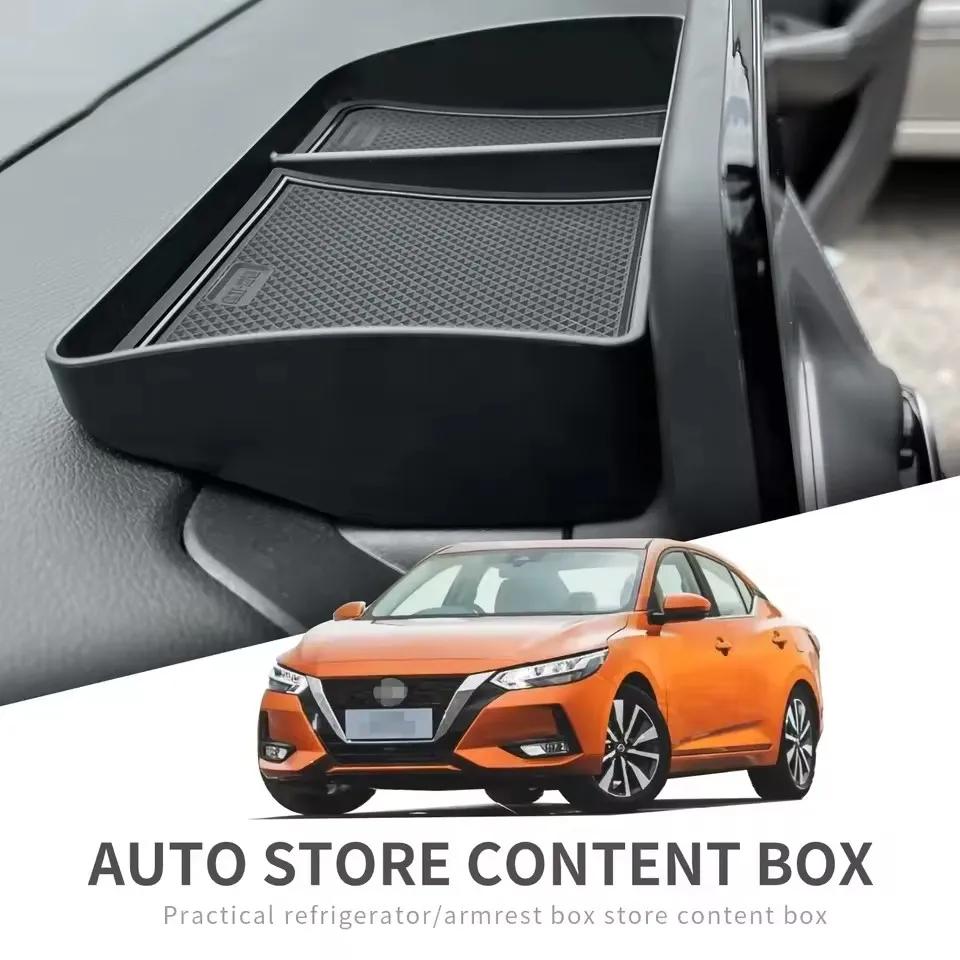Dashboard Tray for Nissan Sentra 2020-2022 Center Console Hidden Storage Box Behind Display Screen Car Accessories