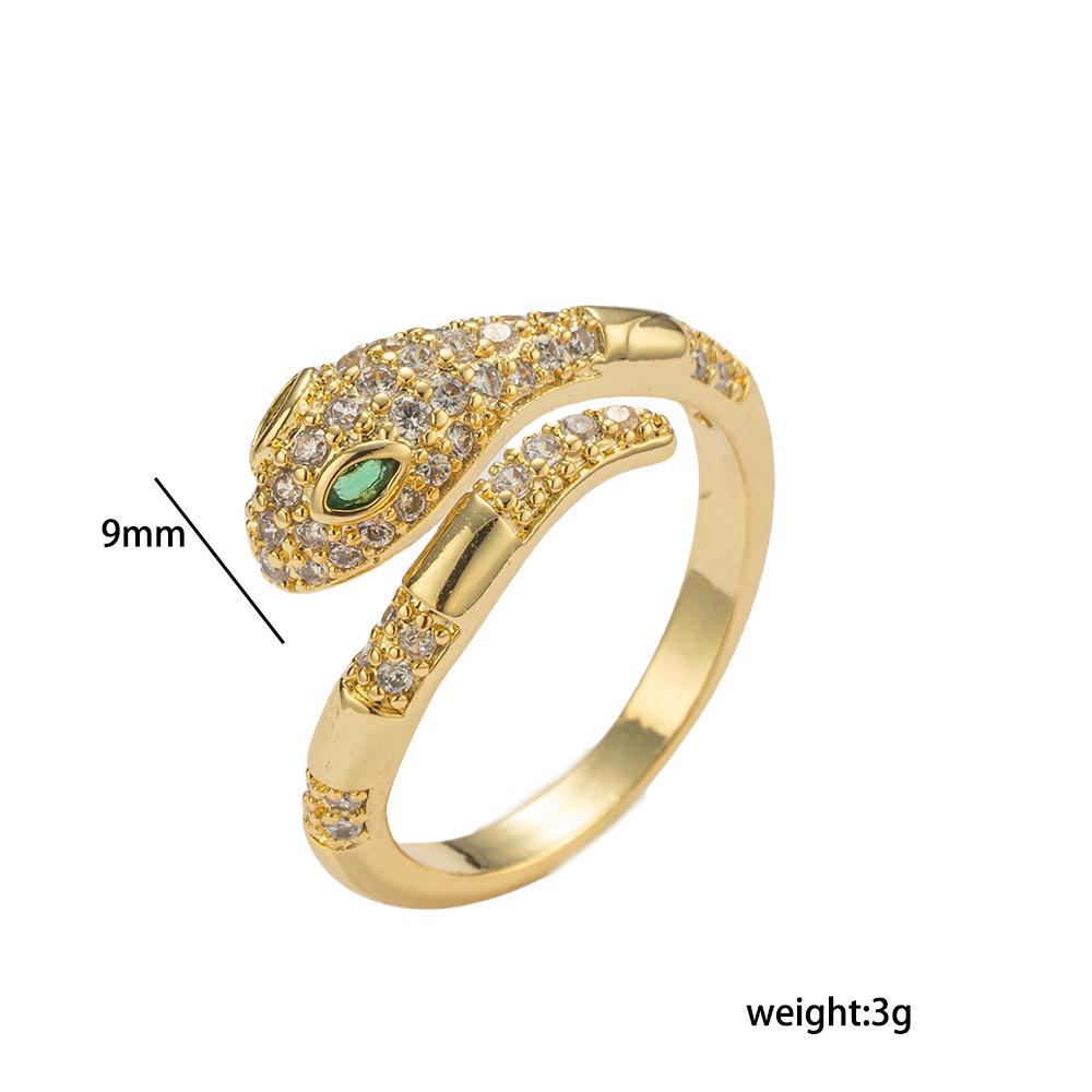 Mysterious Spirit Snake Adjustable Luxury Zirconia Ring