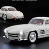 1:18 Mercedes-Benz 300SL Supercar Alloy Car Model Sound and Light Pull Back Children's Toy Collectibles Birthday Gift