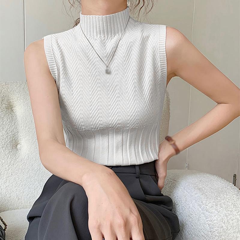 

Женская майка с полувысоким воротником, повседневная One Size