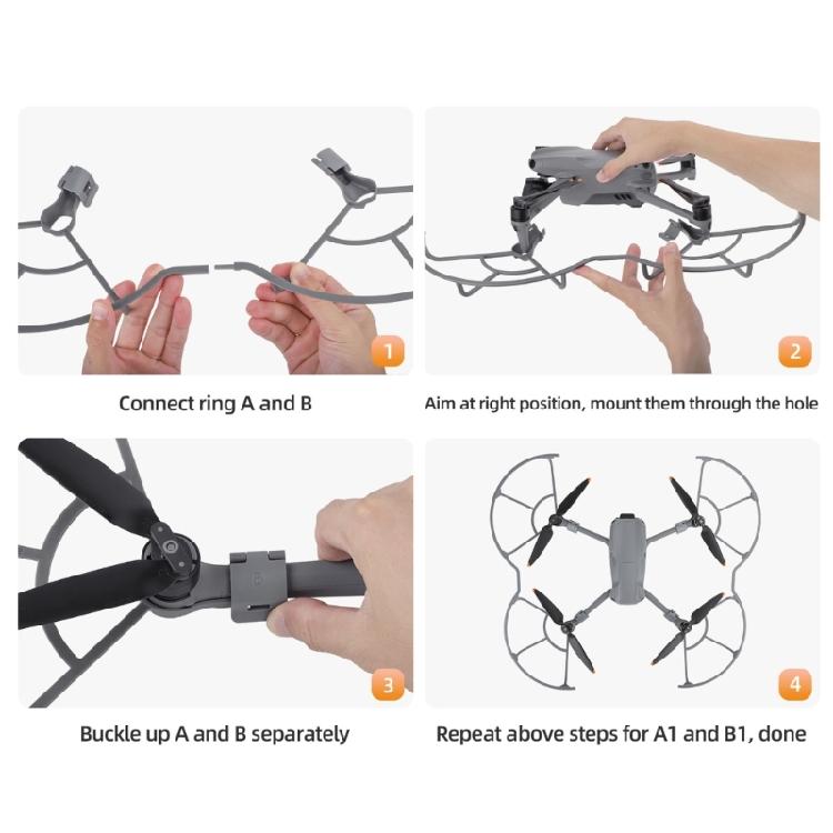 for Air 3 Protector Crash Rings Propellers Protections Cover Anti-Collision