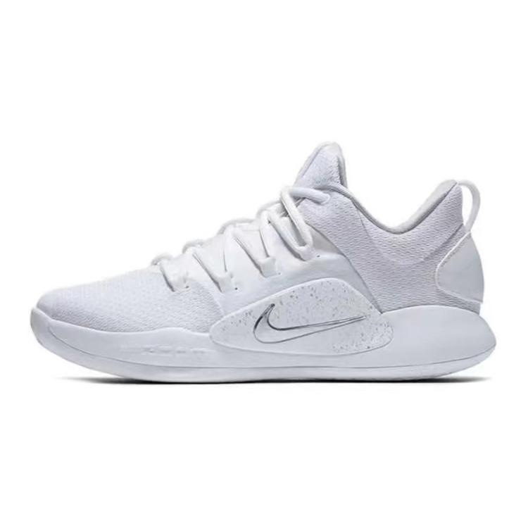 Nike Hyperdunk X Cushioning Slip Resistant Breathable Lightweight Low Top Basketball Shoes Men's White Blue AR0465-100(Team40-)