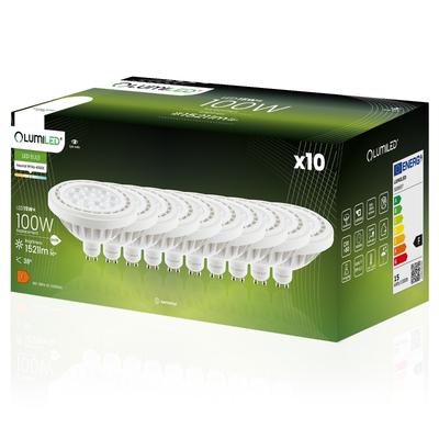 10x Lumiled GU10 LED Bulb 15W 100W 1521LM 4000K Neutral White Spotlight