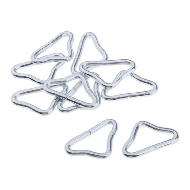 50Pcs Trampoline Triangular Rings Buckle Connector Trampoline Mat Triangle Rings Part for Indoor and Outdoor Use
