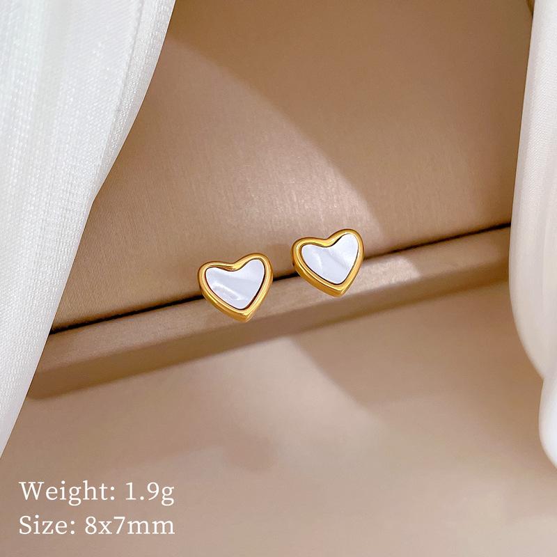Fritillary Clover Minimalist Stud Earrings Cold Men'S And Women'S Earrings Personality Temperament Banquet Earrings