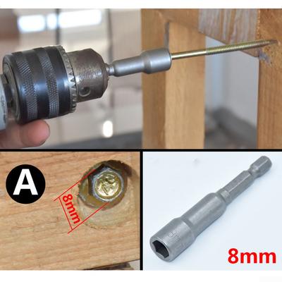 Grey Socket Wrench Chrome Vanadium Steel Drill Bit