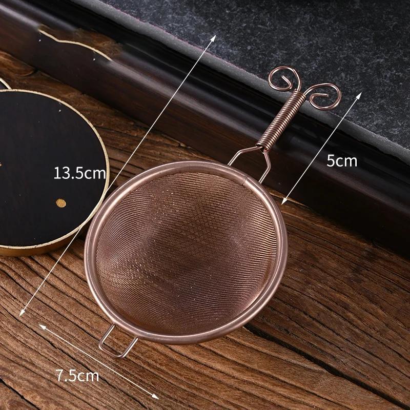Stainless Steel Wire Fine Mesh Colander  Tea Strainer with Short Handle Skimmer Spoon Food Strainer Fashion Kitchen Utensils