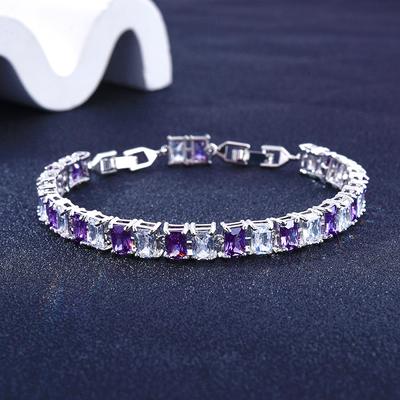 Beliebtes Kristall Zirkon Damenarmband mit Diamantbesatz Damengeschenk