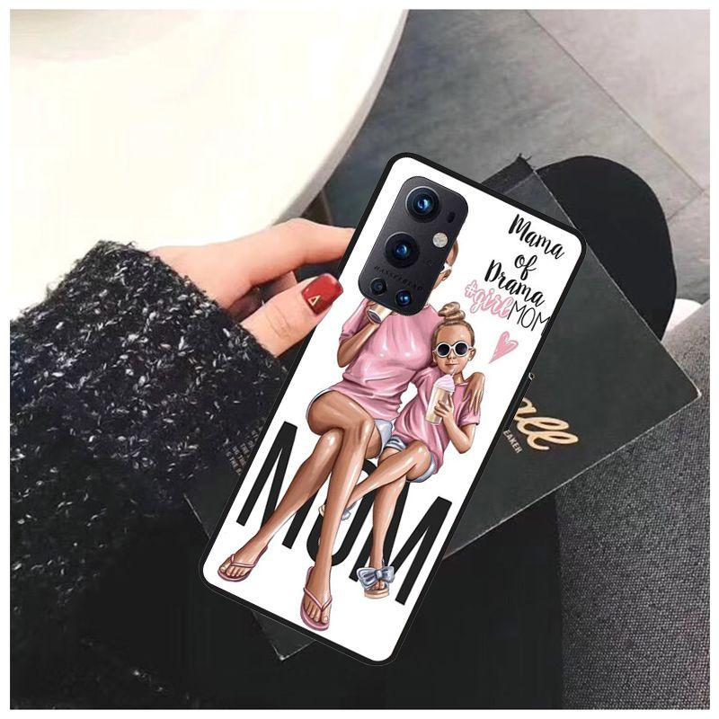 For OnePlus Nord N10 N100 Case CE 5G Funda Baby Mom Girl Soft Cases for One Plus 6 5T 6T 7T 8T 8PRO 9PRO Phone Cover Coque