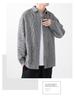 Men's Hong Kong Style Woolen Lapel Shirt Jacket - Spring/Autumn Casual