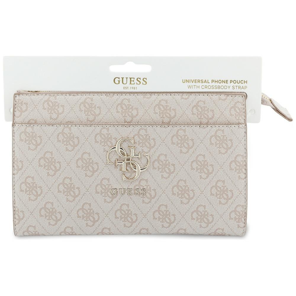 Borsa Guess 4G con Logo Grande, Pochette Rosa per Telefono