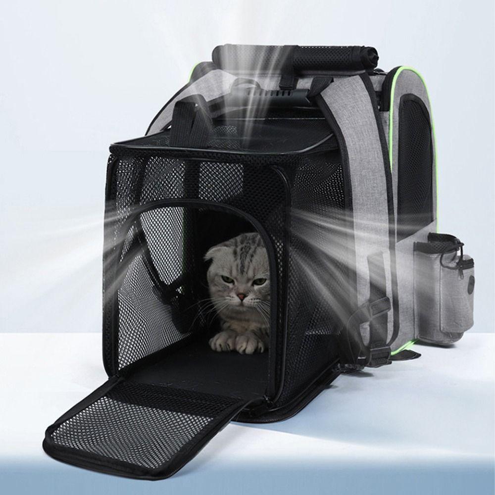 Large Capacity Pet Carrier Backpack Breathable Pet Travel Bag Expandable Cat Bag  Pet Supplies