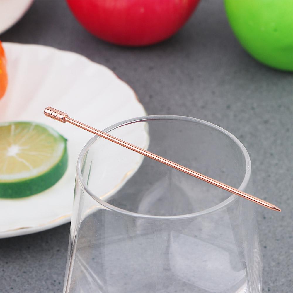 Stainless Steel Kitchen Tools Decoration For Drinks Cocktail Picks Toothpicks Fruit Sticks Fruit Fork