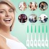 160 Stück Interdentalbürste Zahnstocher Silikon Zahnstocher Bequemes Dental-Zahnreinigungswerkzeug Zahnseide Interdentalbürste Stick für Zähne