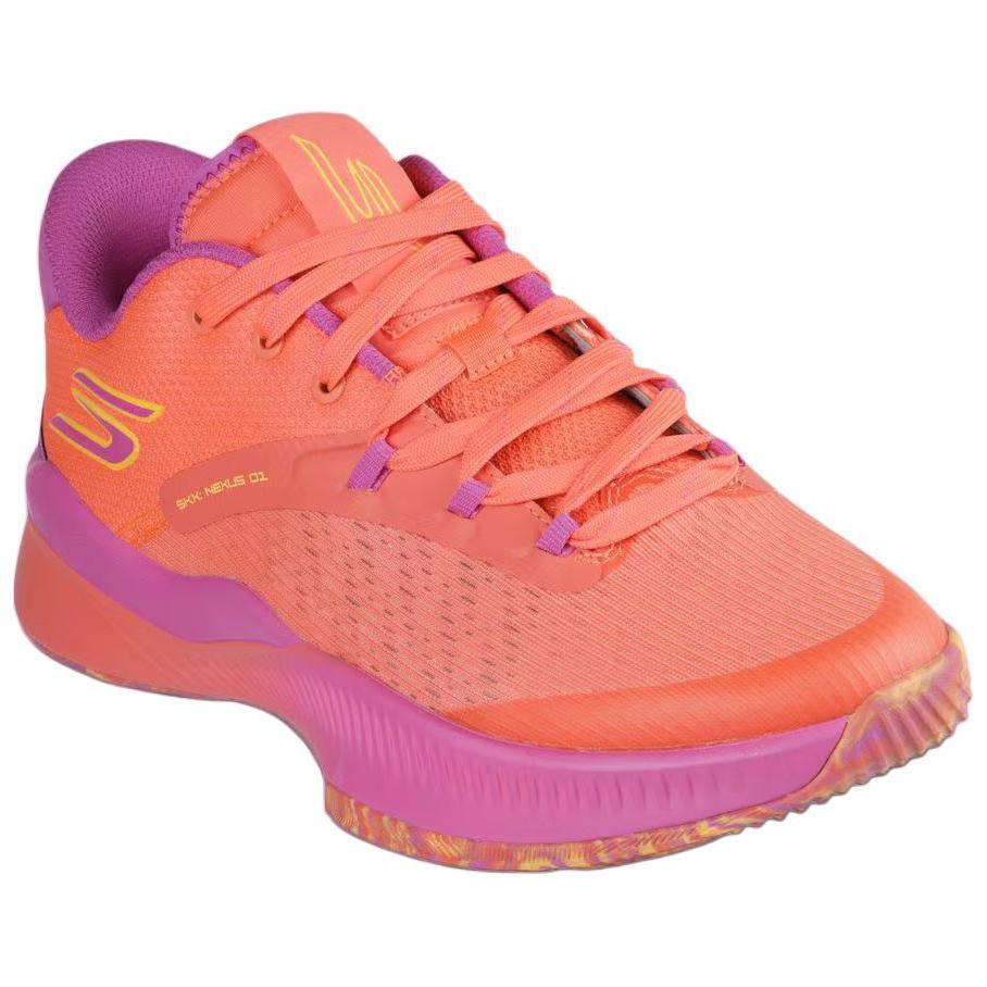 Skechers Skx Nexus Comfortable Versatile Durable Low-Top Basketball Shoes Men sneaker Coral Orange 253015-CRL