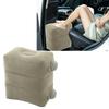 Inflatable Foot Rest Promote Blood Circulation Relieve Fatigue PVC Flocking Inflatable Footrest Cushion for Travel