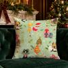 Christmas Cute Throw Pillow Covers Pattern Cushion Cover Suitable for Sofa Bedroom Car Pillow Cover