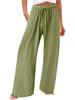 Bohemian Solid Color Drawstring Beach Pants - New Loose Casual Trousers