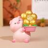 Fortune Blessing Pig Statue Chinese Style New Year Pig Figurine Funny Lucky Pig Figurine  Kid Toys