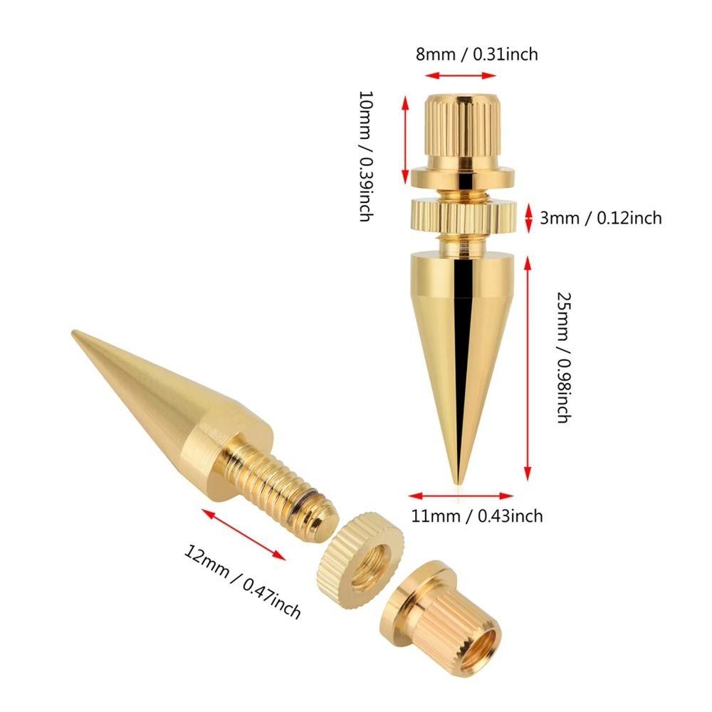 Copper Speaker Spikes Gold Copper Isolation Stand Copper Speaker Spike Base Pad Feet DVD Player